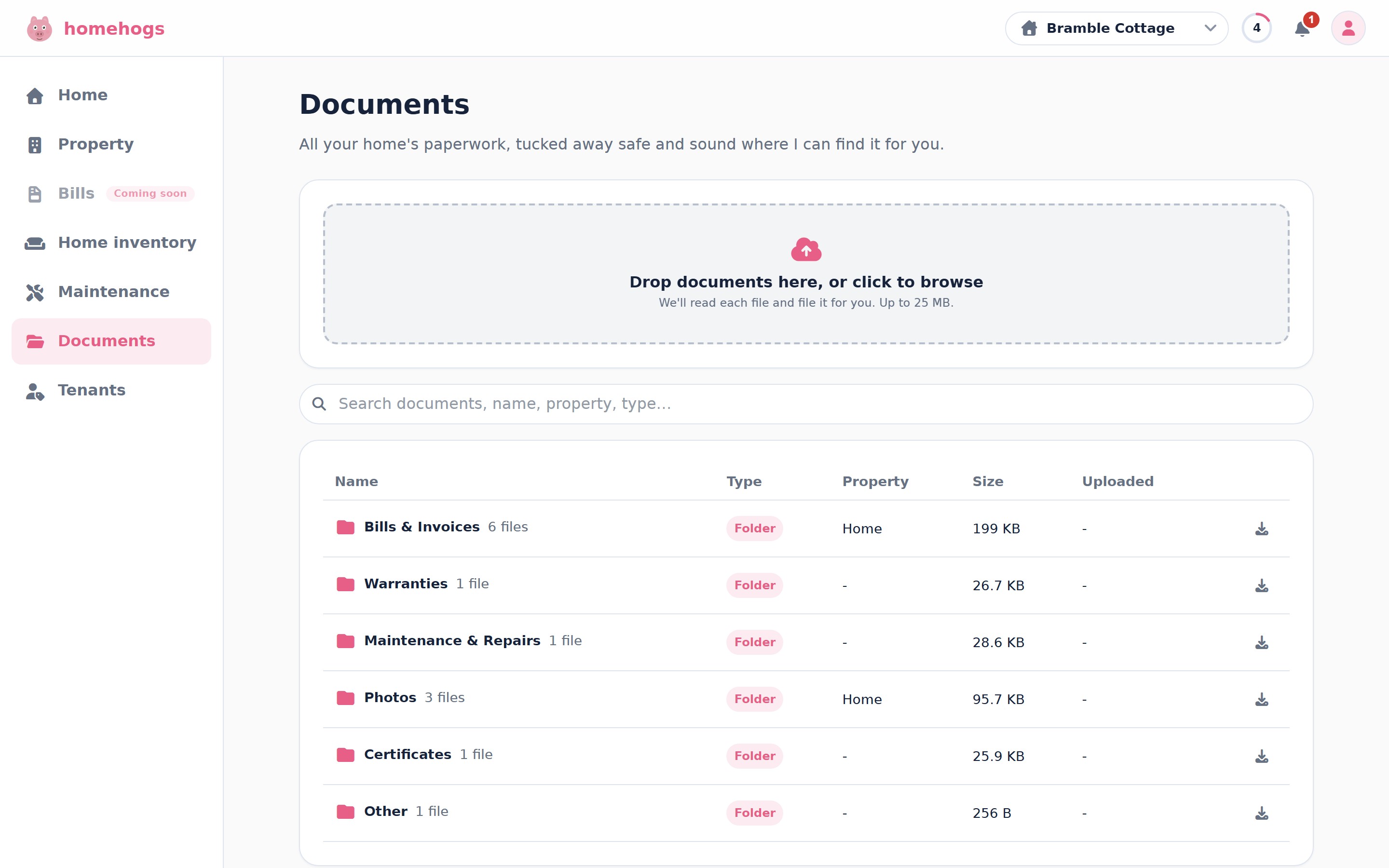 Documents, filed and found